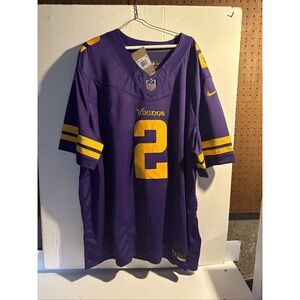NIKE Men's Justin Jefferson #2 Purple Vikings Alternate Jersey XXL NWT MSRP $175